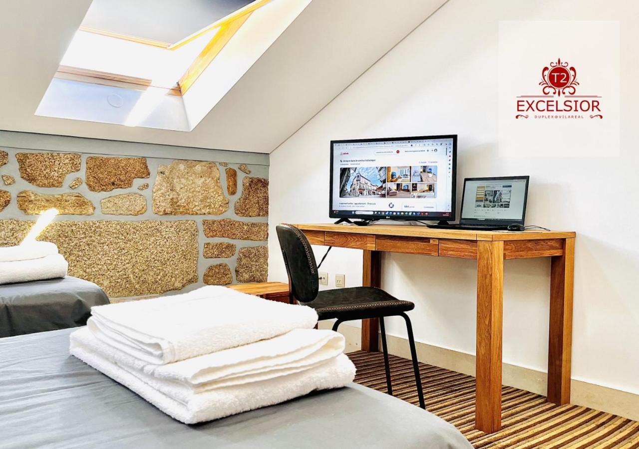 Апартаменты T2 Duplex - Exclusivo No Centro Historico Вила-Реал Экстерьер фото